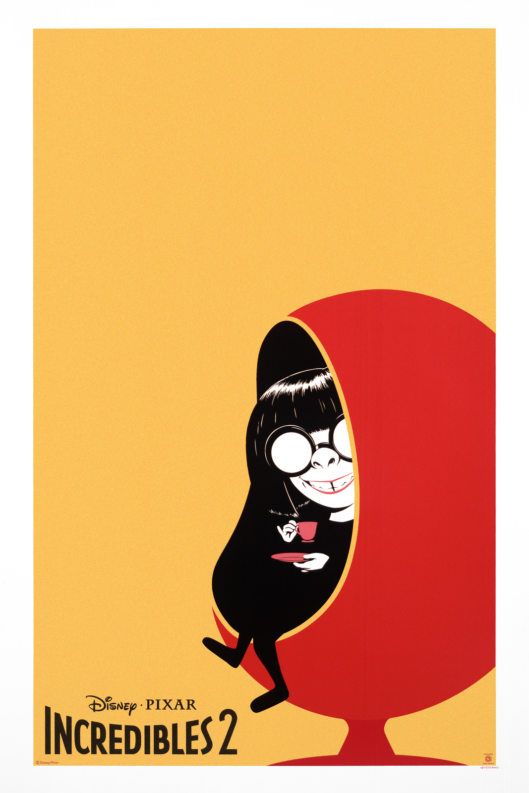 Edna Mode Incredibles 2 AUS EXCLUSIVE Variants Matching Numbered Set Screen Prints
