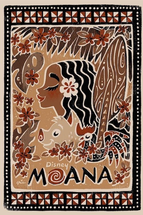 Moana by Griselda Sastrawinata-Lemay Screen Print