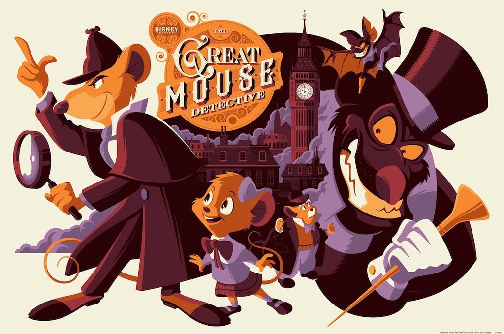 The Great Mouse Detective by Tom Whalen Regular Screen Print