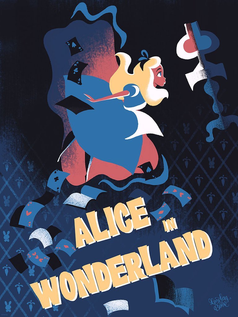 Alice in Wonderland by Lorelay Bové Screen Print