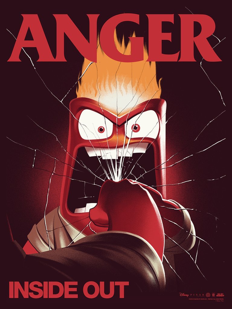 Inside Out: Anger By Phantom City Creative Screen Print