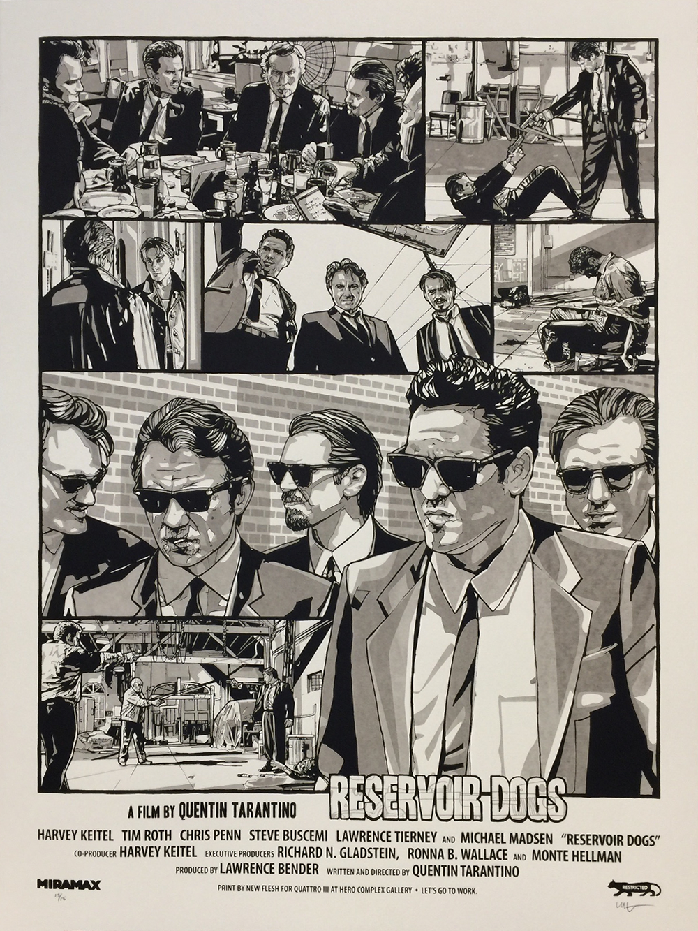 "Reservoir Dogs" by New Flesh Variant Screen Print