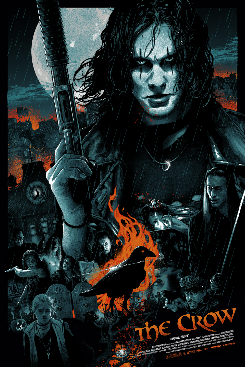 "The Killer of Killers" by Vance Kelly The Crow Screen Print