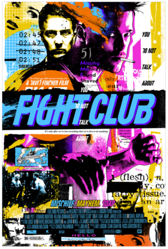 Fight Club by James Rheem Davis Regular Screen Print