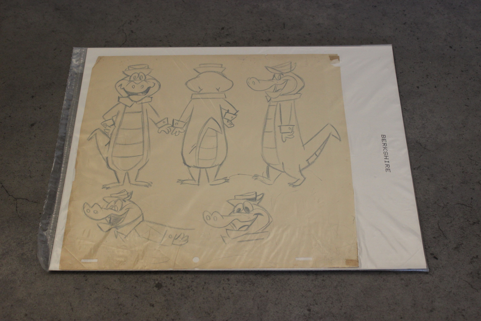Wally Gator Hanna Barbera Original Photostat Model Sheet COA