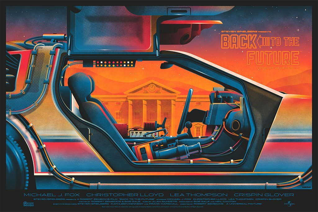 Back To The Future by DKNG Studios Regular Screen Print