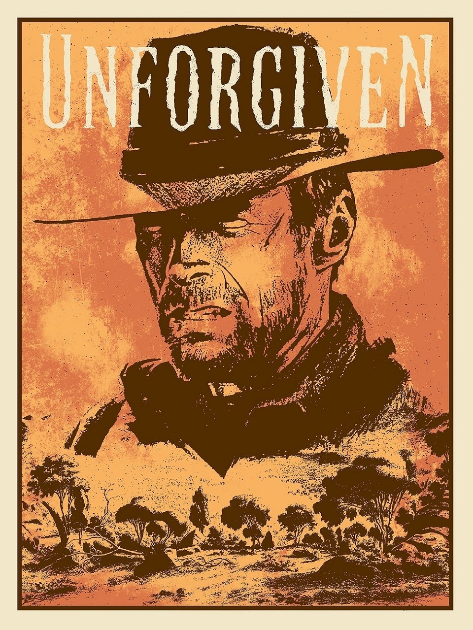 The Unforgiven by Xray Screen Print