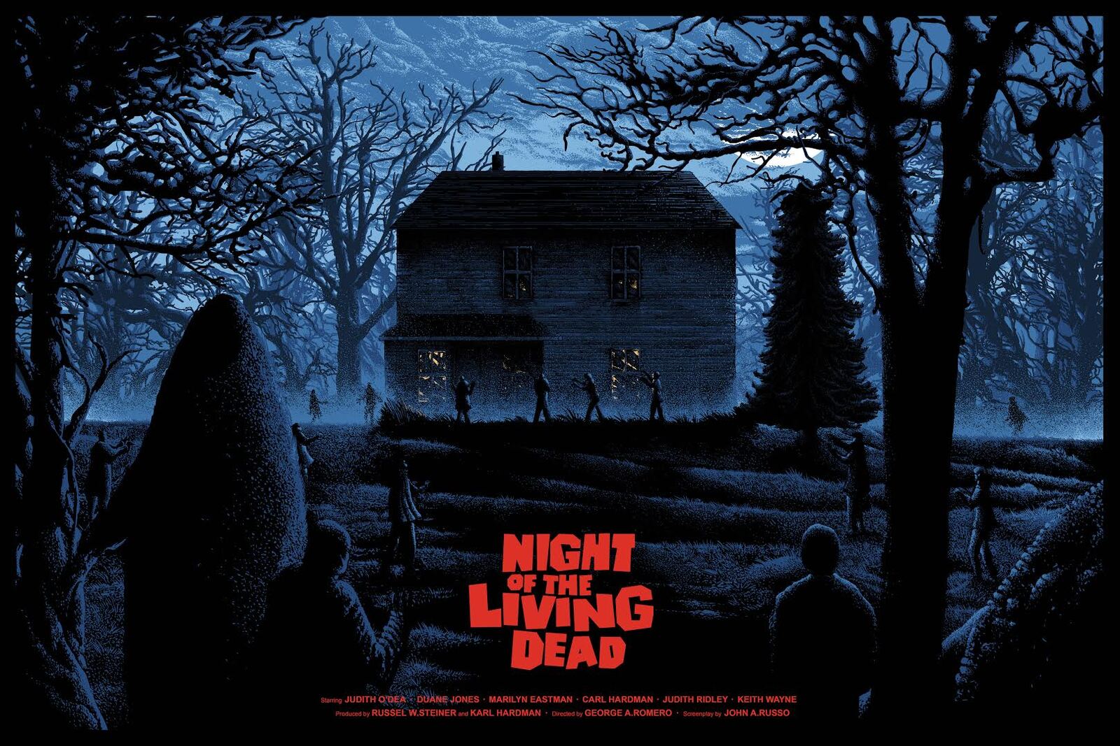 Night of the Living Dead by Kilian Eng Regular Screen Print