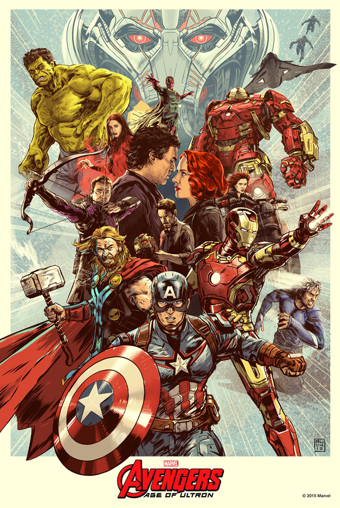 Avengers Age of Ultron: End of the Path by Aurelio Lorenzo Screen Print