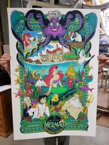 Little Mermaid by Germain Mainger Regular Screen Print