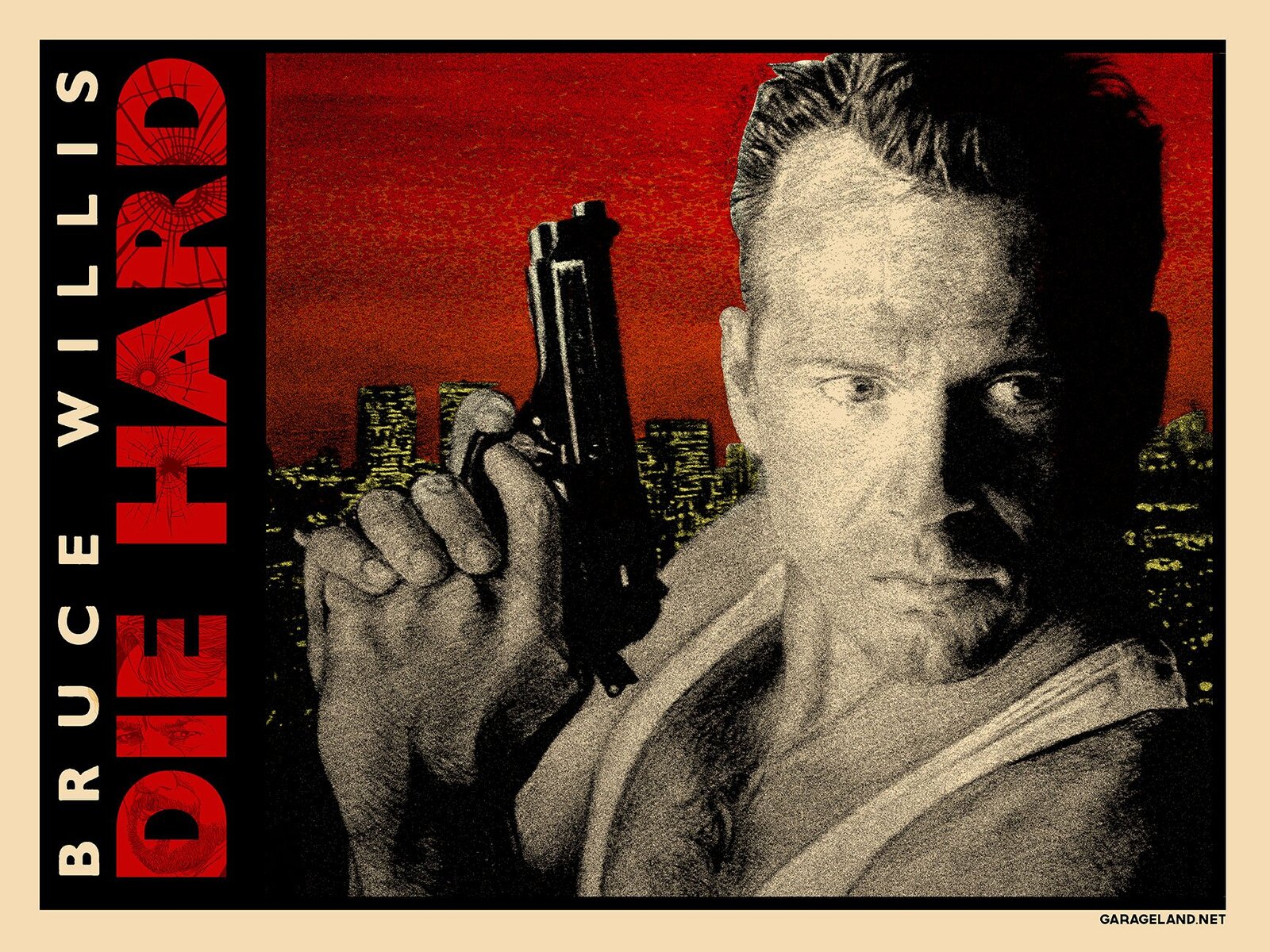 Die Hard by Xray Screen Print