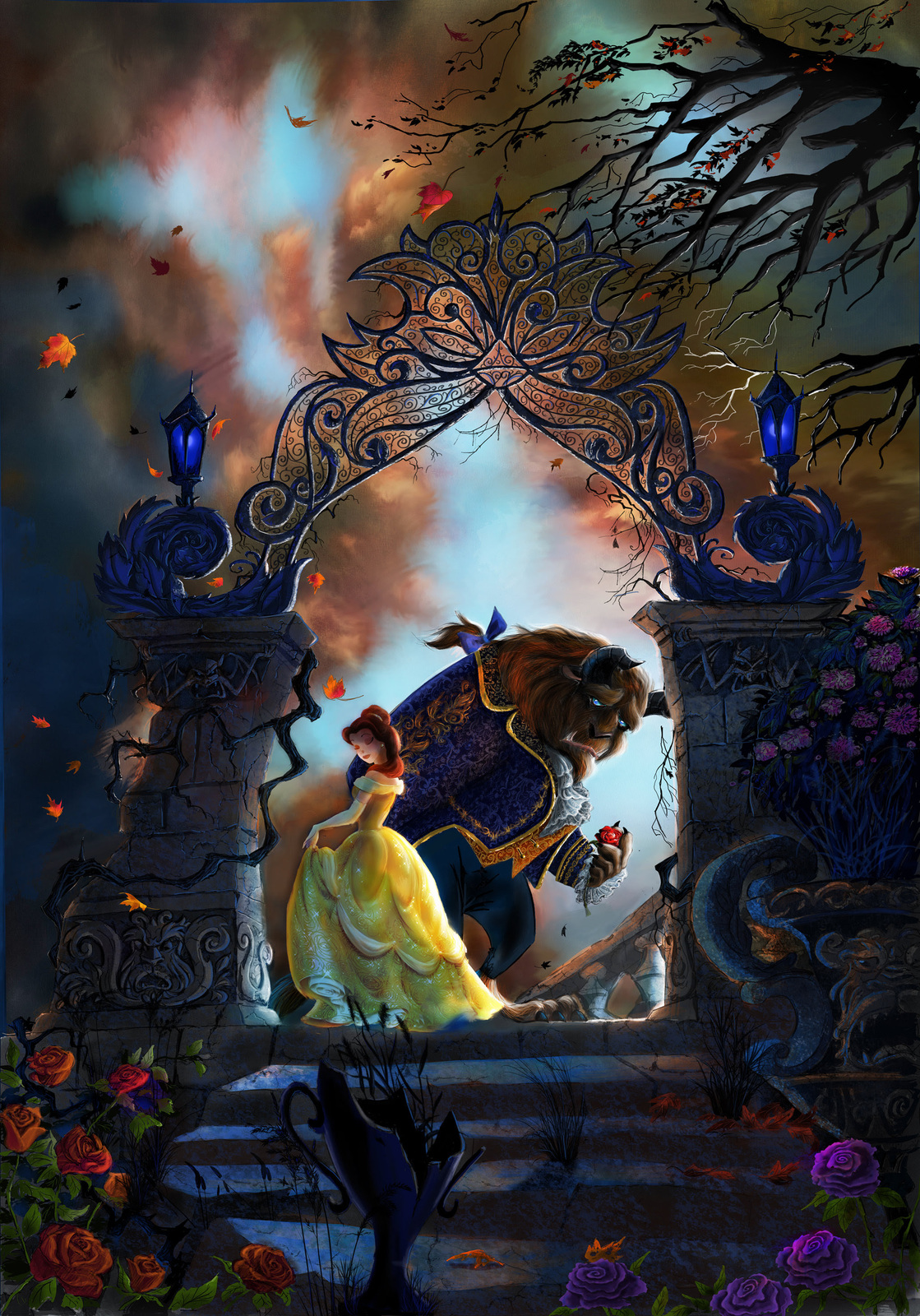 "Beauty and the Beast" by Guy Vasilovich Giclee Print