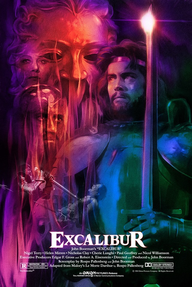 Excalibur by Richard Hilliard Regular Screen Print