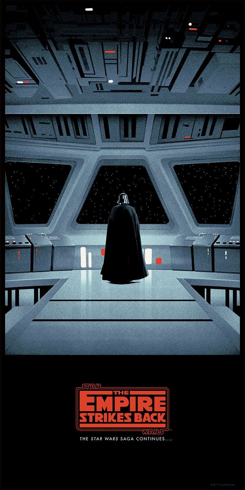The Empire Strikes Back by Matt Ferguson Star Wars Saga Screen Print