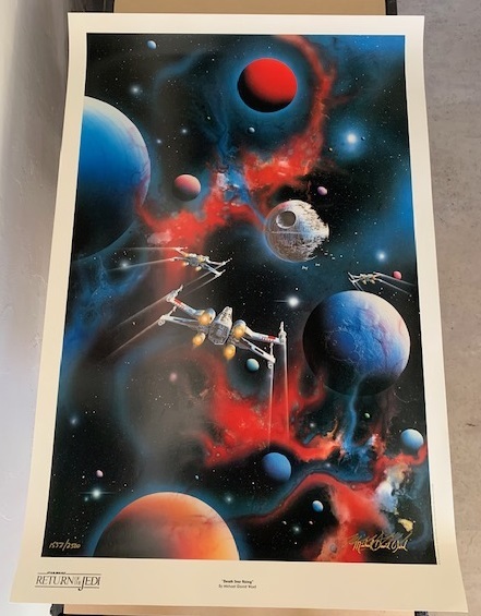 "Death Star Rising" by Michael David Ward Return of the Jedi Signed Lithograph #/2500
