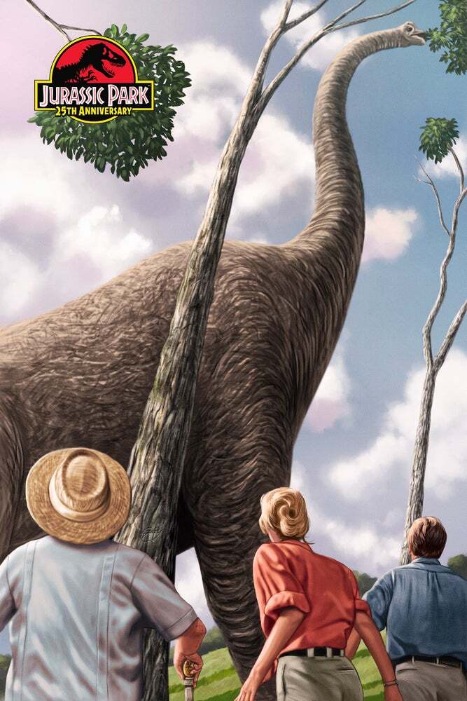 Jurassic Park 25th Anniversary by Sam Gilbey Giclee Print