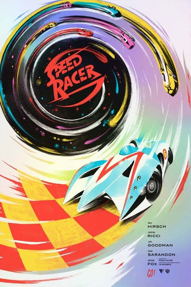 Speed Racer by Lyndon Willoughby Screen Print