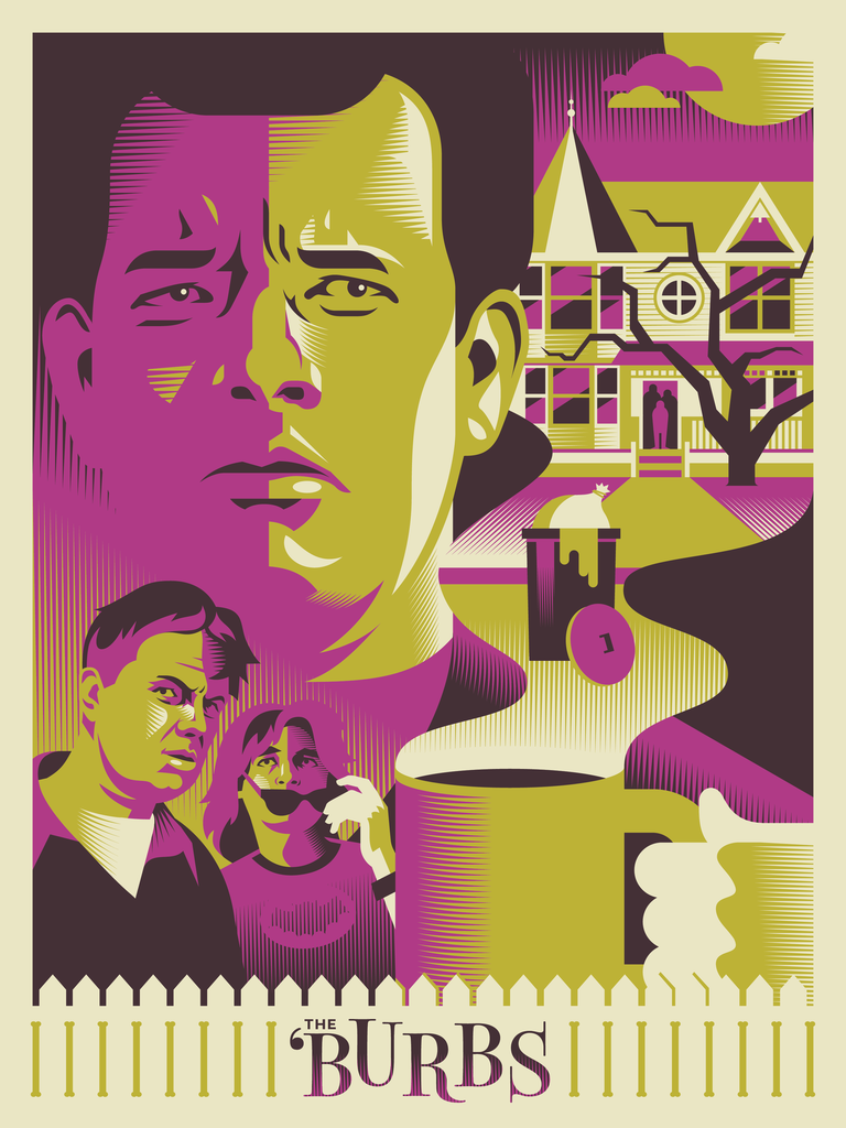 "Do Not Mess With Suburbanites" by Ryan Brinkerhoff The Burbs Screen Print
