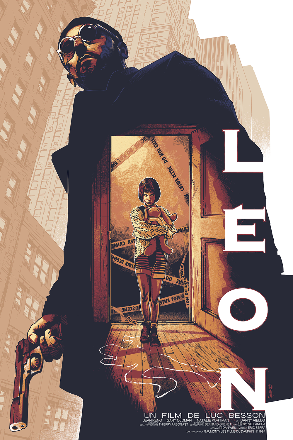 "Leon" by Barret Chapman The Professional Variant Screen Print